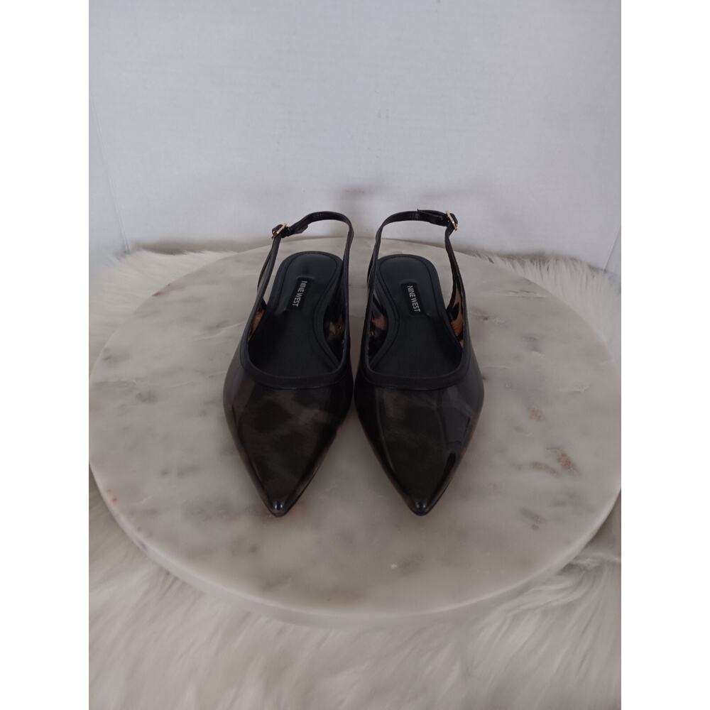 Nine West Women's Size 6M Ballet Flats Slingback Shoes Animal Print